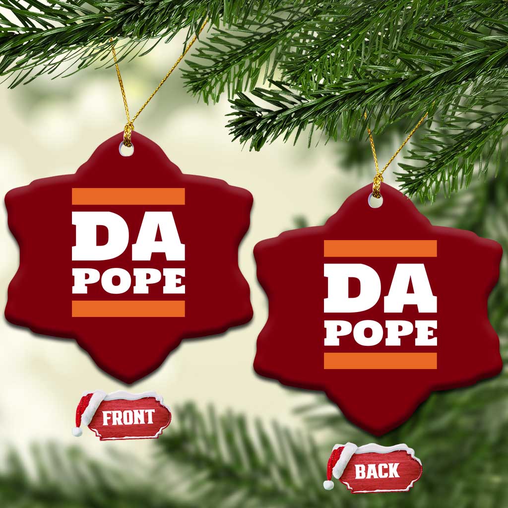 Funny Da Pope From America Chicago Ceramic Ornament - Wonder Print Shop
