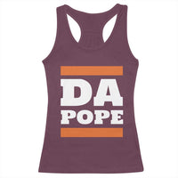 Funny Da Pope From America Chicago Racerback Tank Top