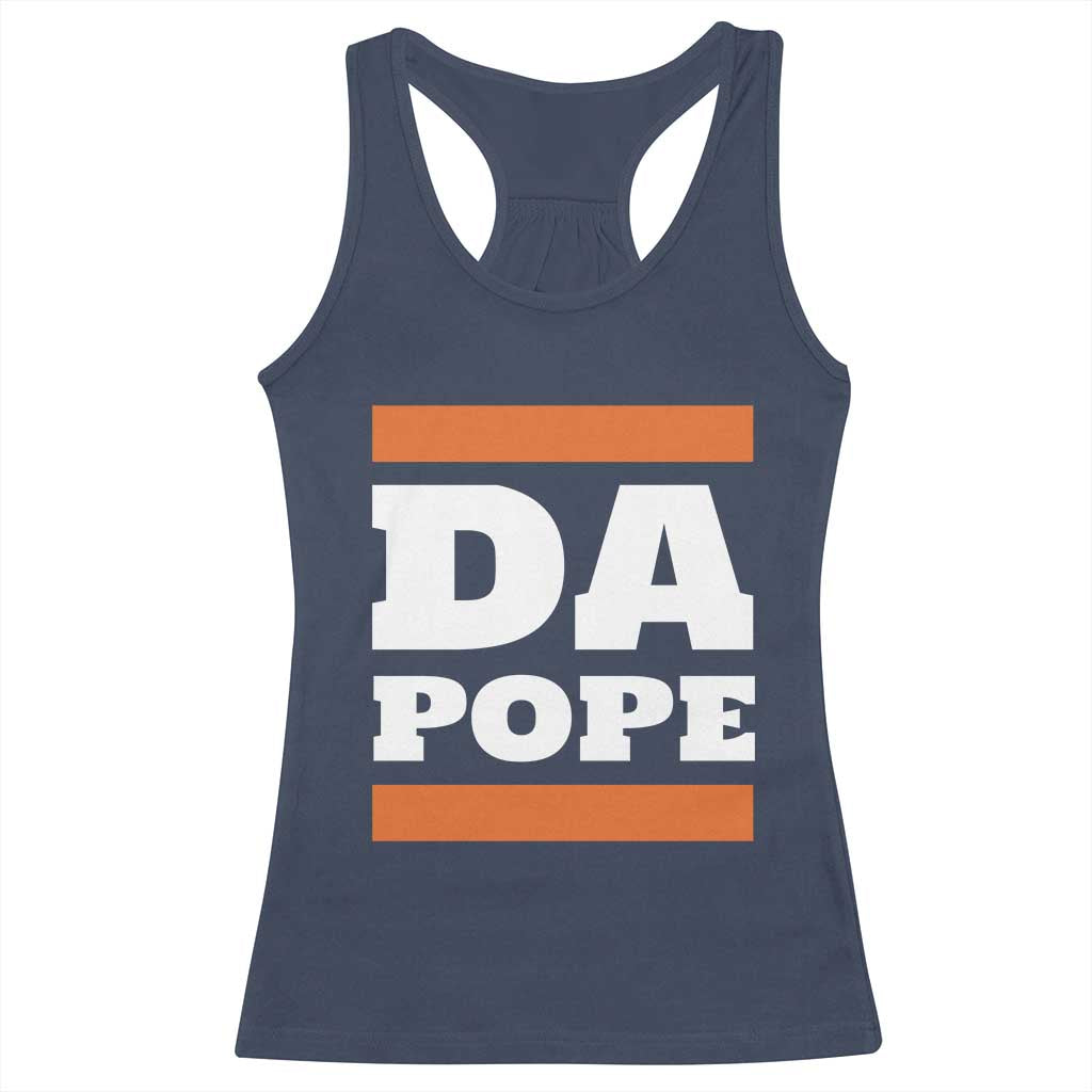 Funny Da Pope From America Chicago Racerback Tank Top