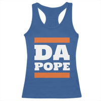 Funny Da Pope From America Chicago Racerback Tank Top