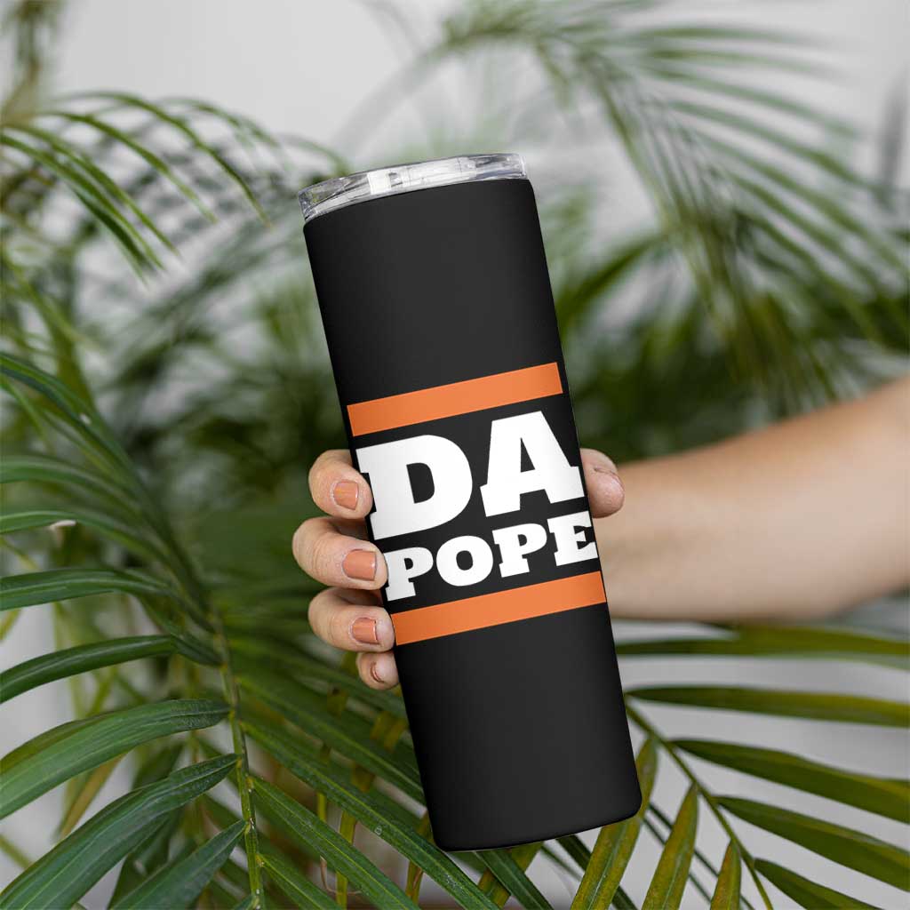 Funny Da Pope From America Chicago Skinny Tumbler