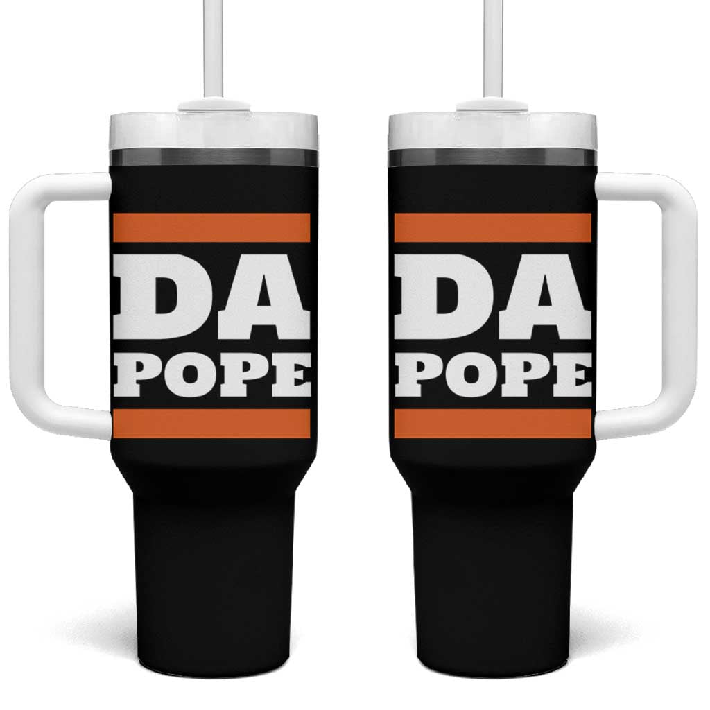 Funny Da Pope From America Chicago Tumbler With Handle