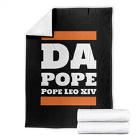 Funny Da Pope From America Chicago Pope Leo XIV Throw Blanket - Wonder Print Shop