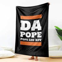 Funny Da Pope From America Chicago Pope Leo XIV Throw Blanket - Wonder Print Shop