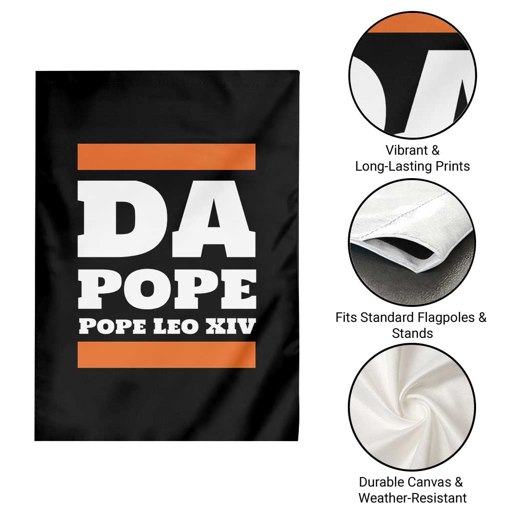 Funny Da Pope From America Chicago Pope Leo XIV Garden Flag - Wonder Print Shop