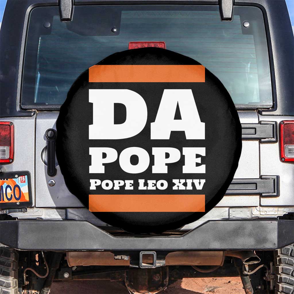Funny Da Pope From America Chicago Pope Leo XIV Spare Tire Cover