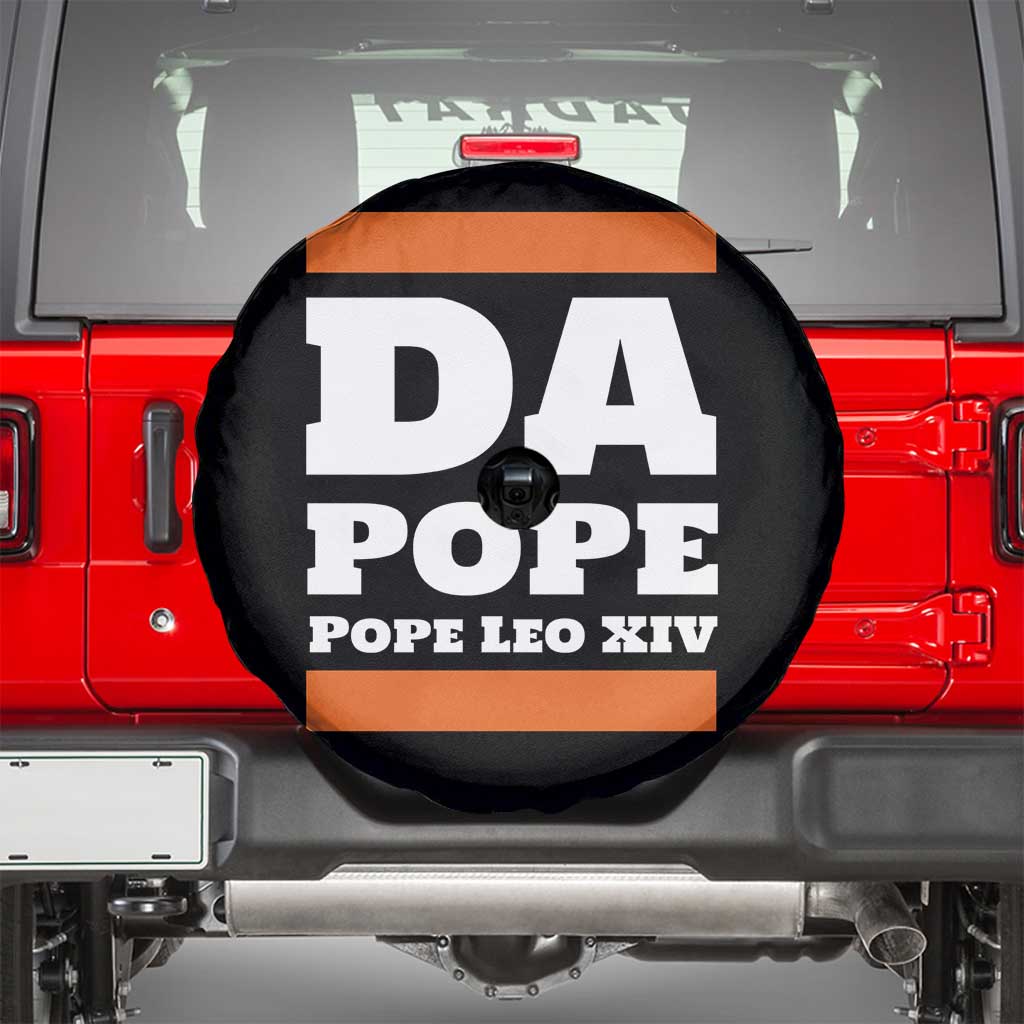 Funny Da Pope From America Chicago Pope Leo XIV Spare Tire Cover