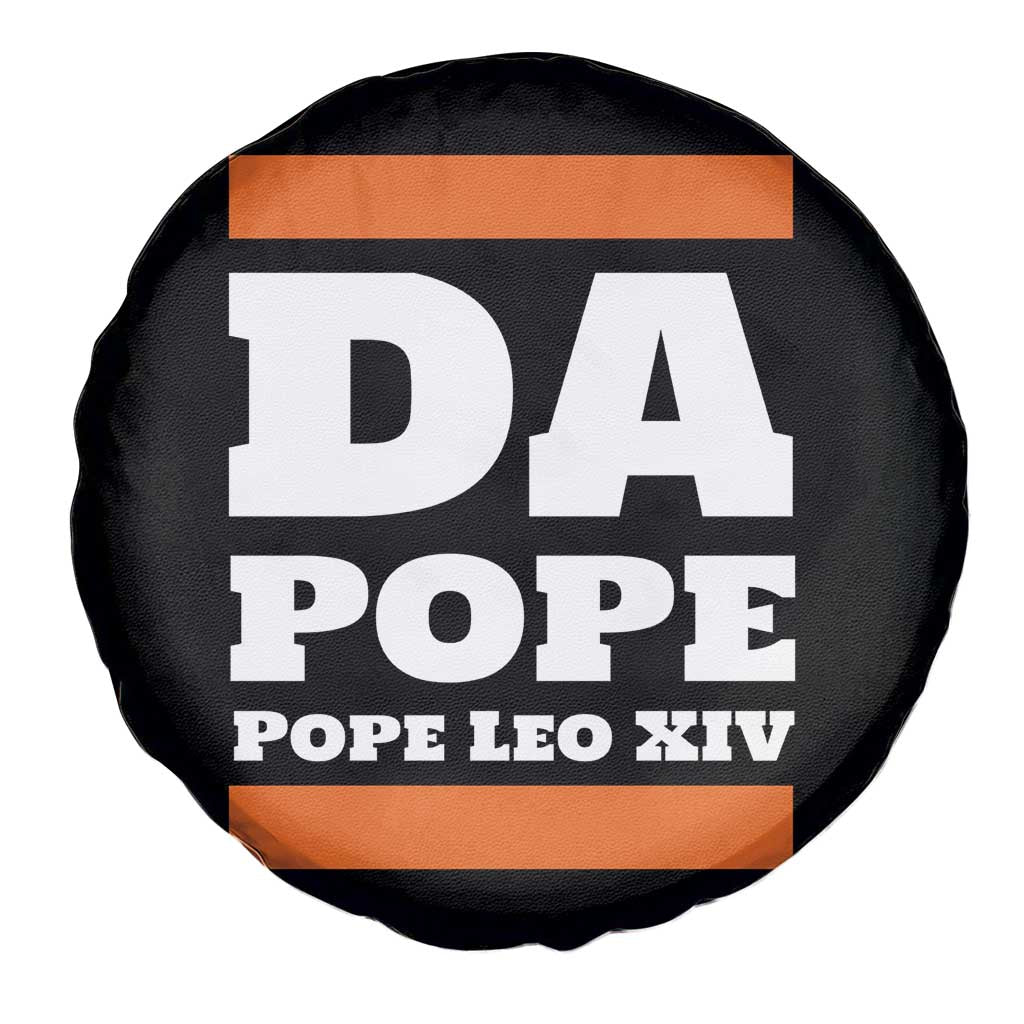 Funny Da Pope From America Chicago Pope Leo XIV Spare Tire Cover