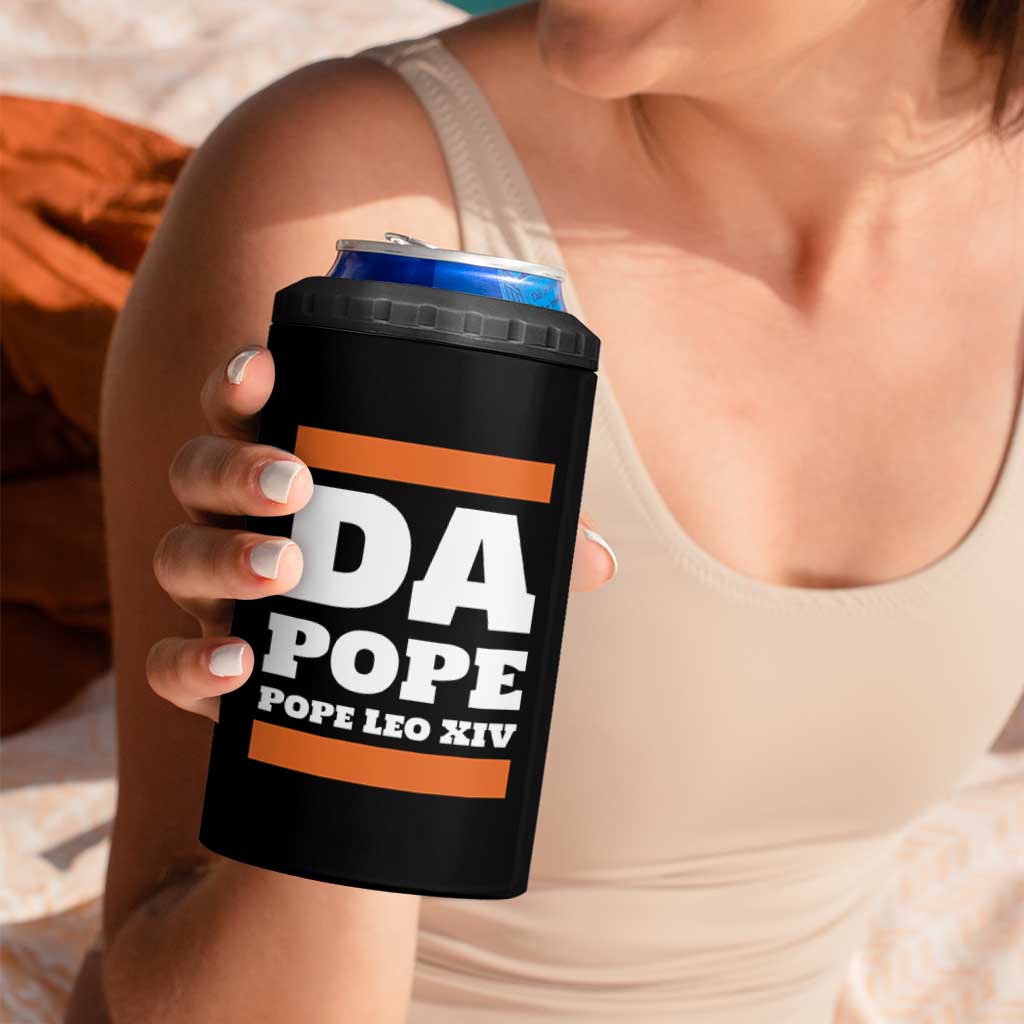 Funny Da Pope From America Chicago Pope Leo XIV 4 in 1 Can Cooler Tumbler