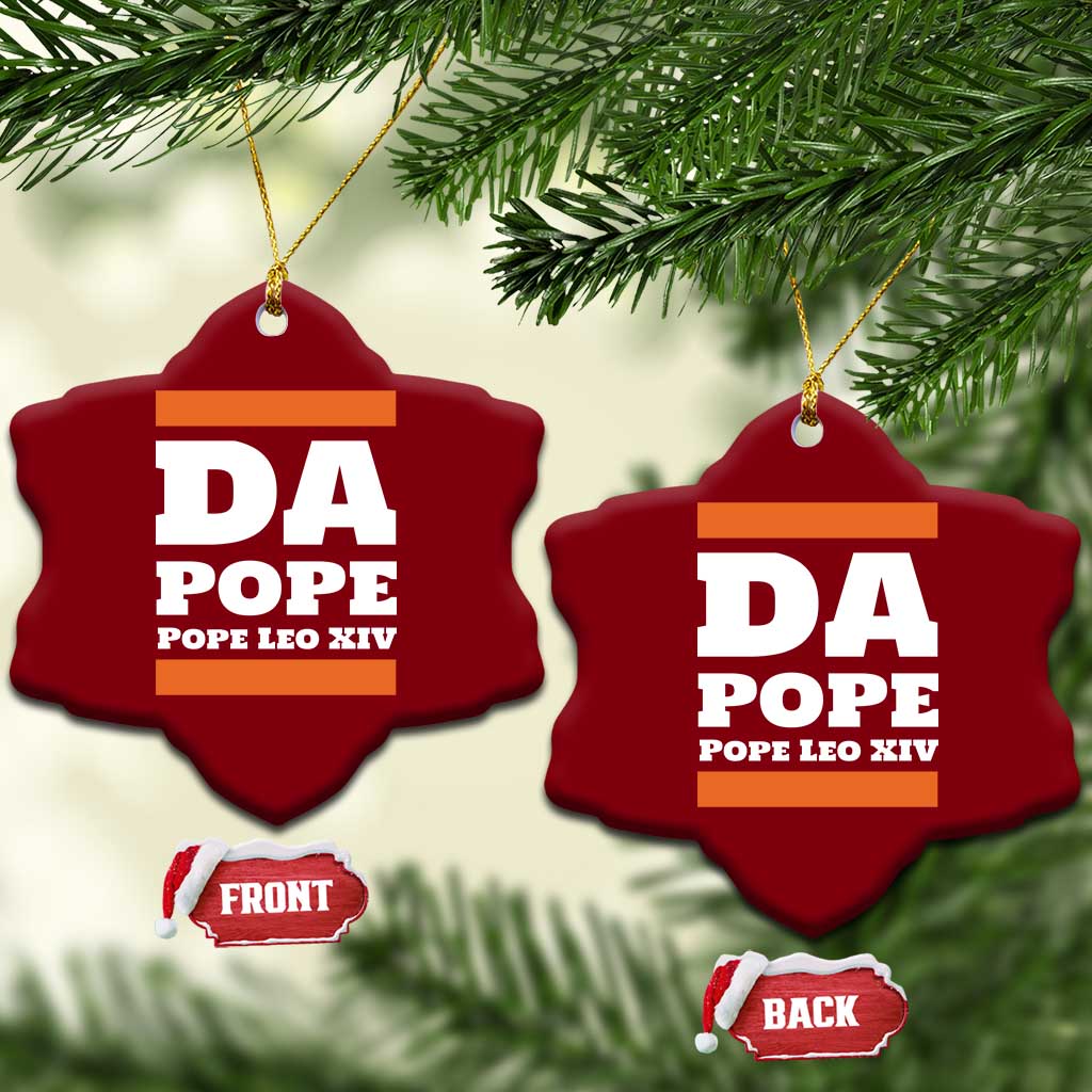 Funny Da Pope From America Chicago Pope Leo XIV Ceramic Ornament - Wonder Print Shop