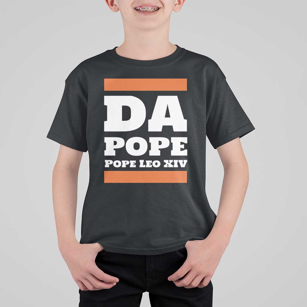 Funny Da Pope From America Chicago Pope Leo XIV T Shirt For Kid