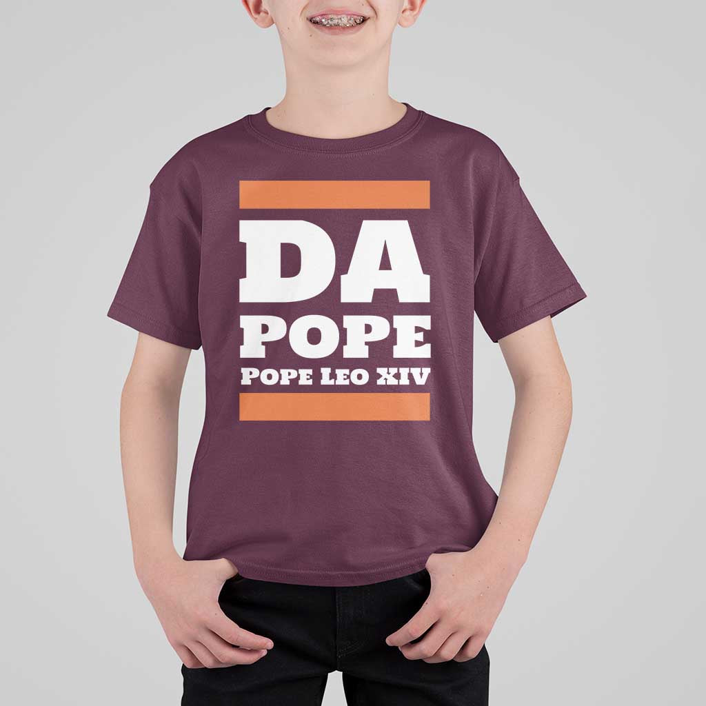 Funny Da Pope From America Chicago Pope Leo XIV T Shirt For Kid