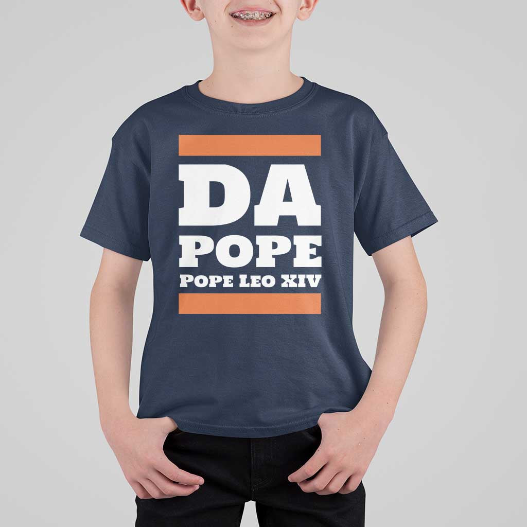 Funny Da Pope From America Chicago Pope Leo XIV T Shirt For Kid