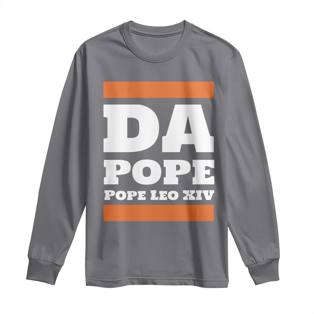 Funny Da Pope From America Chicago Pope Leo XIV Long Sleeve Shirt