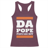 Funny Da Pope From America Chicago Pope Leo XIV Racerback Tank Top