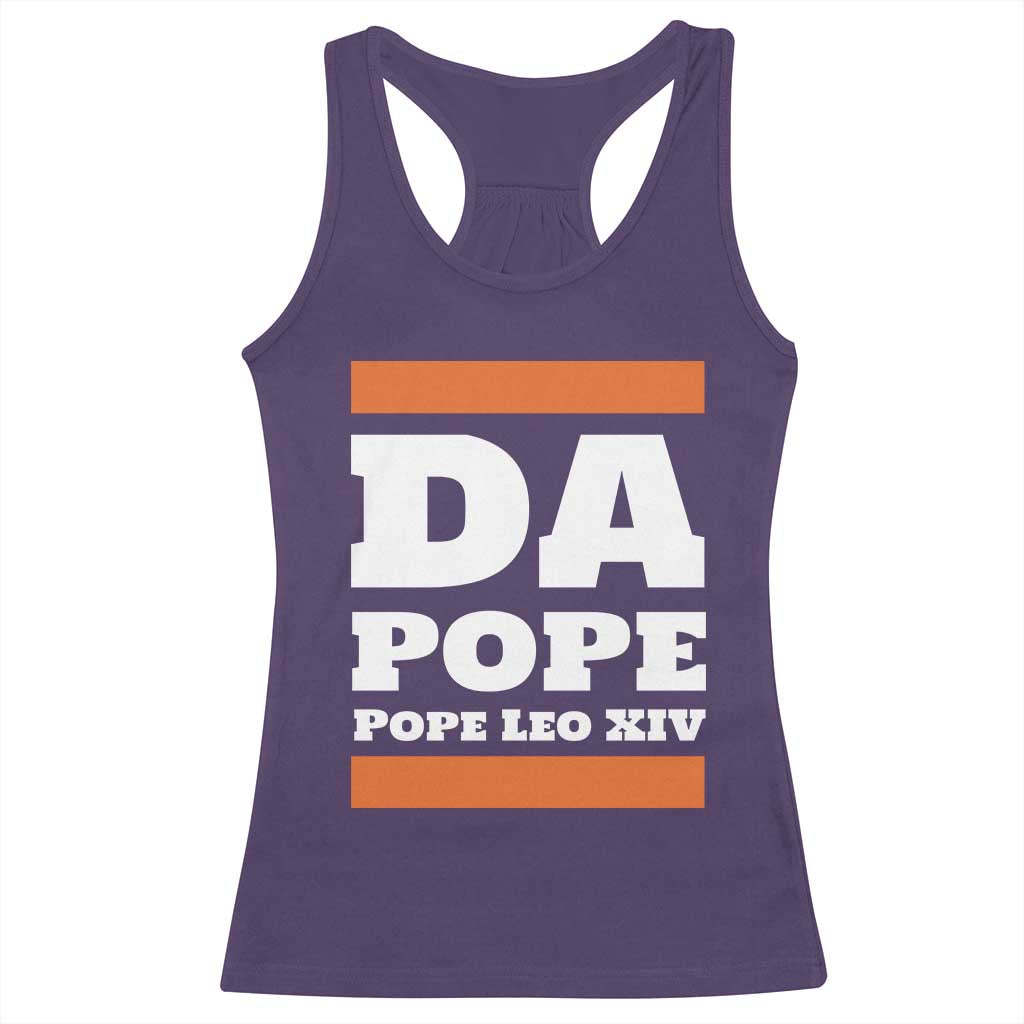 Funny Da Pope From America Chicago Pope Leo XIV Racerback Tank Top