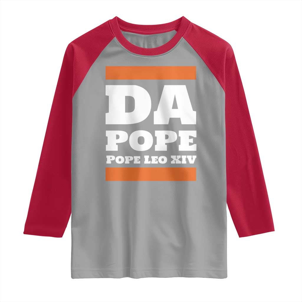 Funny Da Pope From America Chicago Pope Leo XIV Raglan Shirt