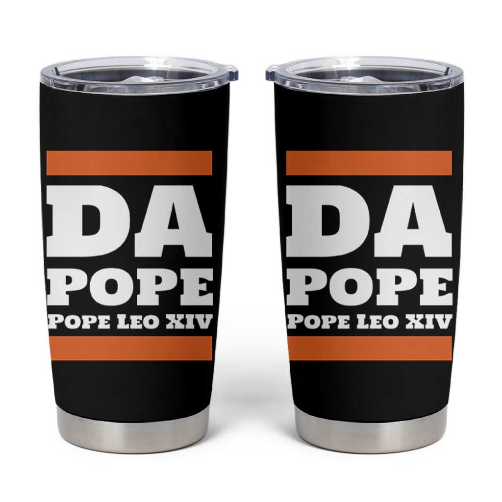 Funny Da Pope From America Chicago Pope Leo XIV Tumbler Cup