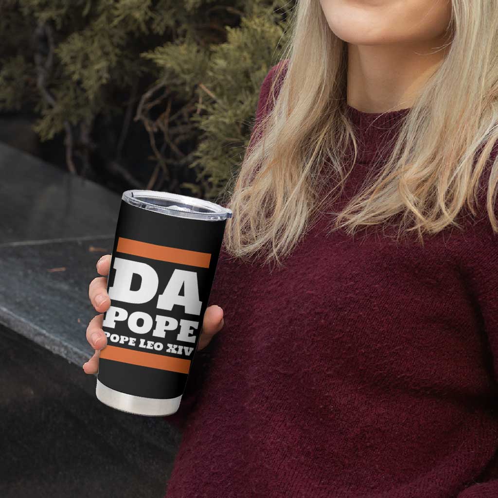 Funny Da Pope From America Chicago Pope Leo XIV Tumbler Cup