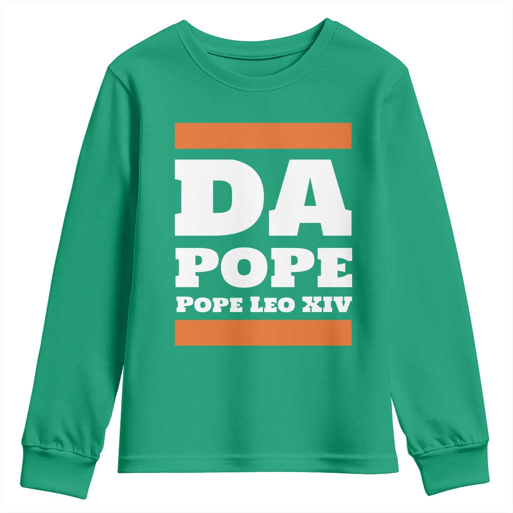 Funny Da Pope From America Chicago Pope Leo XIV Youth Sweatshirt