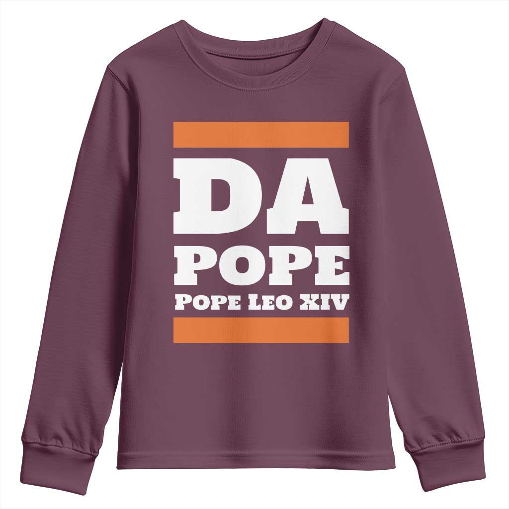 Funny Da Pope From America Chicago Pope Leo XIV Youth Sweatshirt