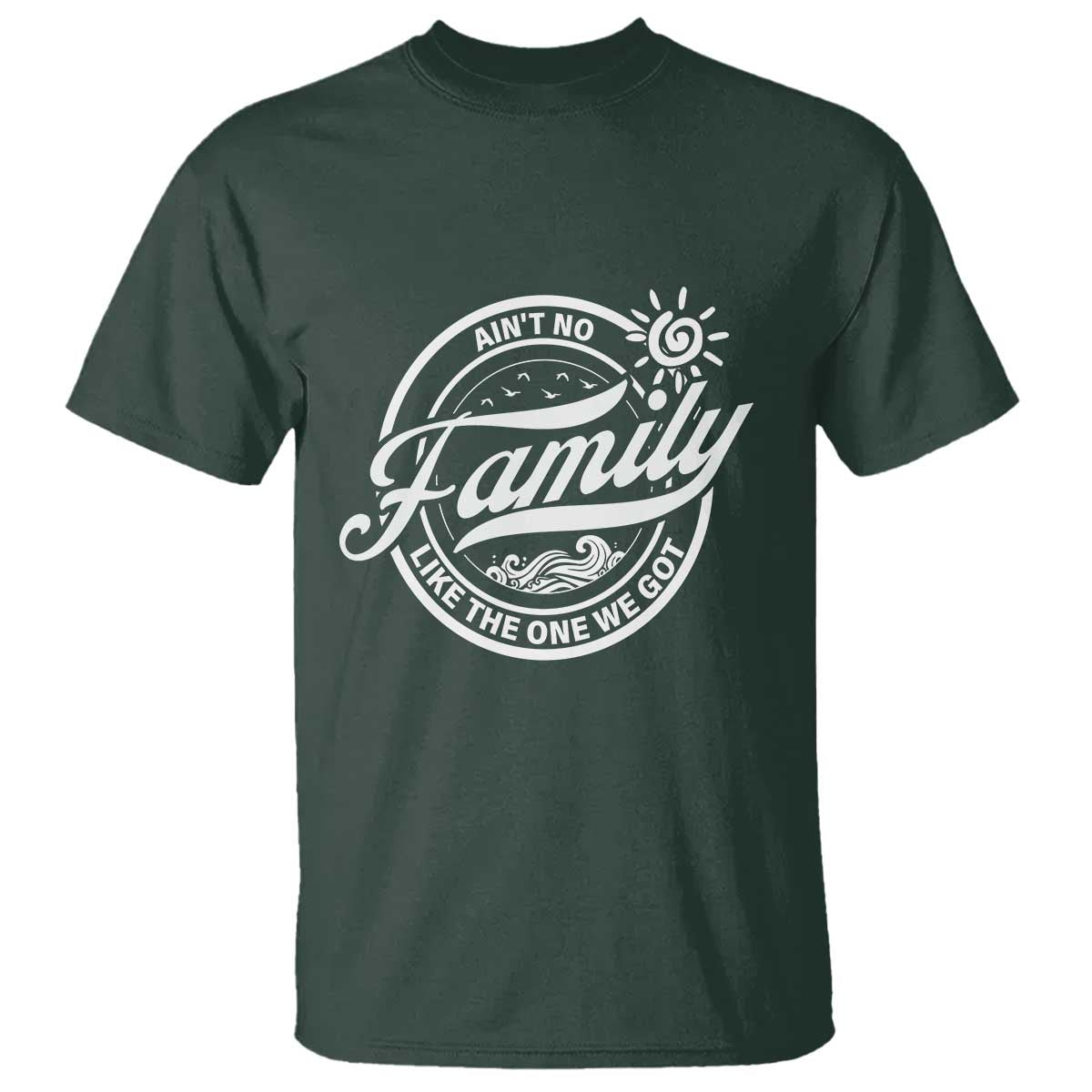 Family Reunion Matching T Shirt Ain't No Family Like The One We Got Sun Ocean Wave - Wonder Print Shop