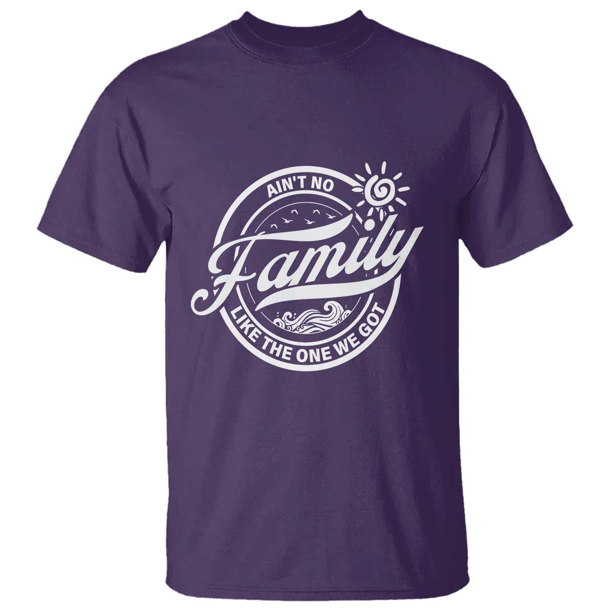 Family Reunion Matching T Shirt Ain't No Family Like The One We Got Sun Ocean Wave - Wonder Print Shop