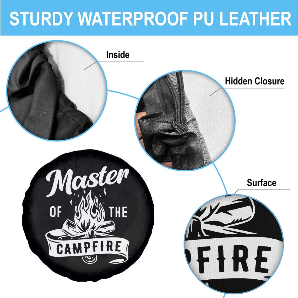 Camping Lover Spare Tire Cover Master Of The Campfire Camper Outdoor Activity