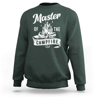 Camping Lover Sweatshirt Master Of The Campfire Camper Outdoor Activity - Wonder Print Shop
