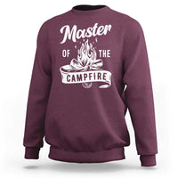 Camping Lover Sweatshirt Master Of The Campfire Camper Outdoor Activity - Wonder Print Shop