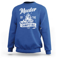 Camping Lover Sweatshirt Master Of The Campfire Camper Outdoor Activity - Wonder Print Shop