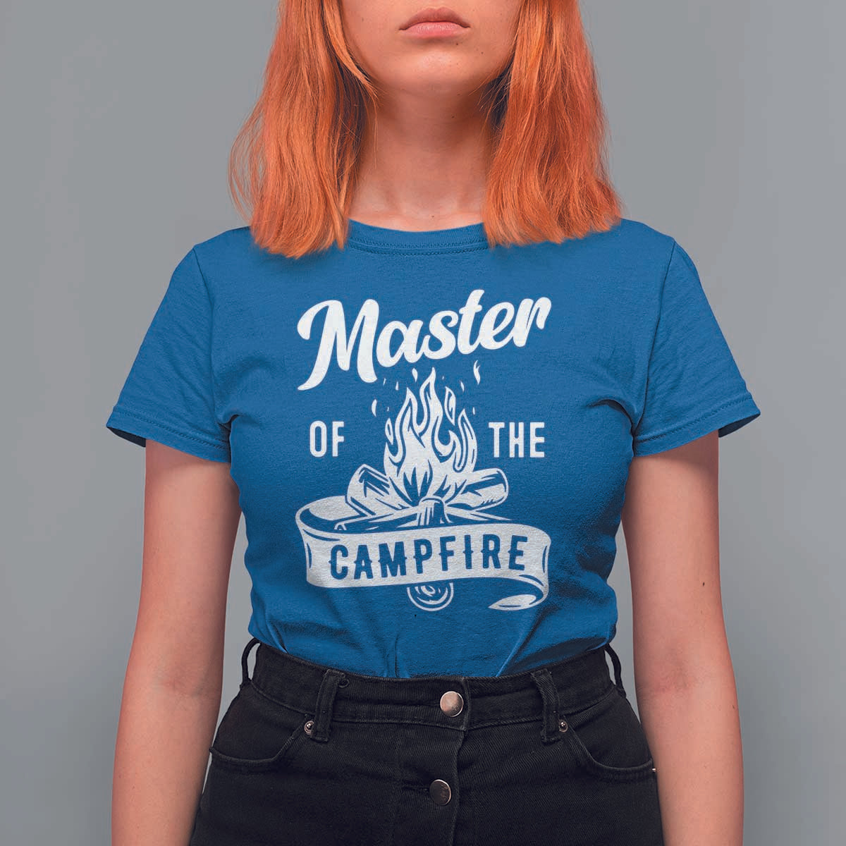 Camping Lover T Shirt For Women Master Of The Campfire Camper Outdoor Activity - Wonder Print Shop