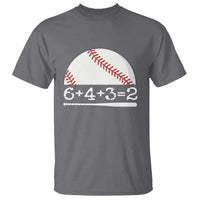 Funny Baseball T Shirt 6+4+3=2 Double Play Baseball Player - Wonder Print Shop