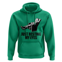 Funny Dad Hoodie Just Resting My Eyes Father's Day - Wonder Print Shop