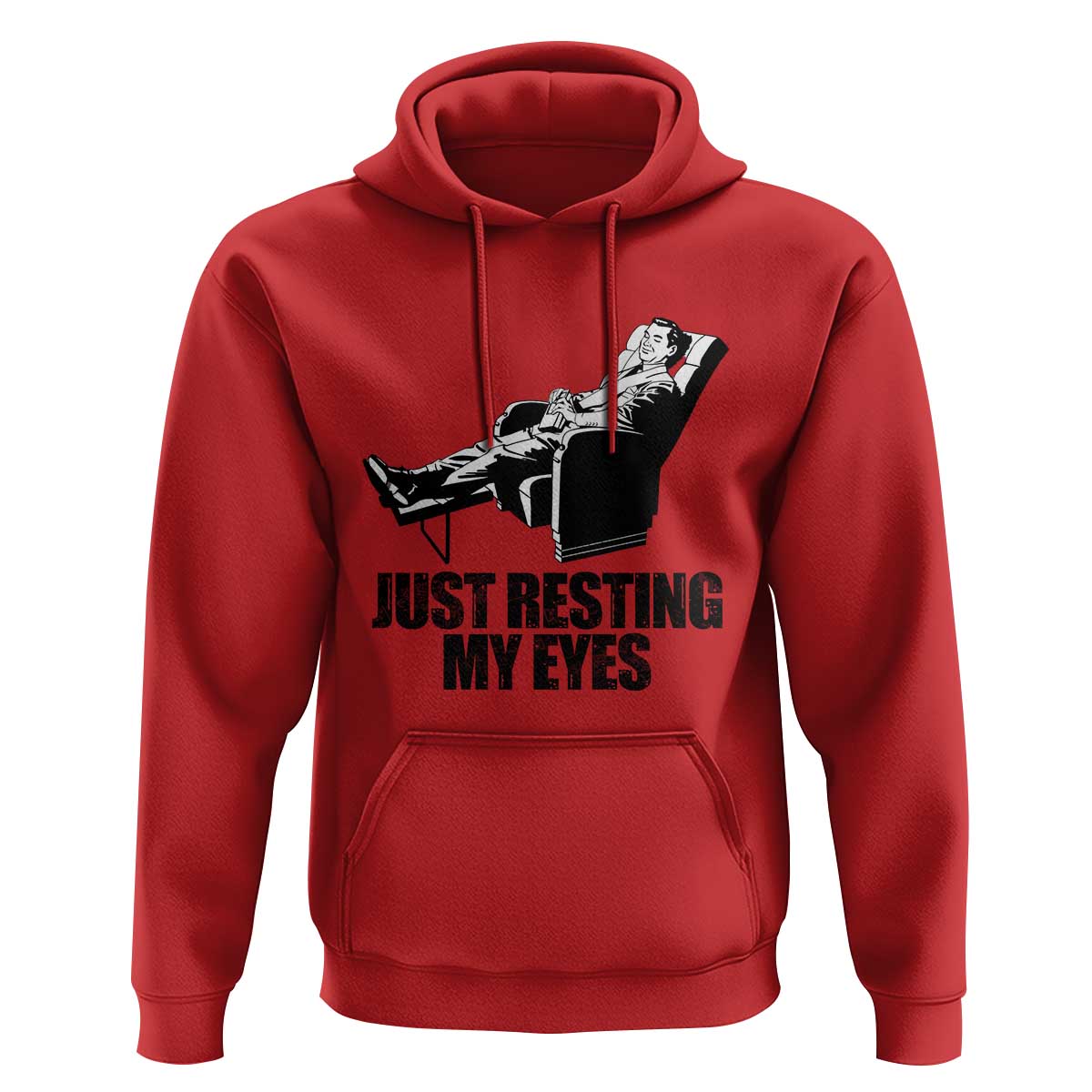 Funny Dad Hoodie Just Resting My Eyes Father's Day - Wonder Print Shop