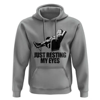 Funny Dad Hoodie Just Resting My Eyes Father's Day - Wonder Print Shop