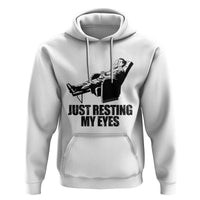 Funny Dad Hoodie Just Resting My Eyes Father's Day - Wonder Print Shop