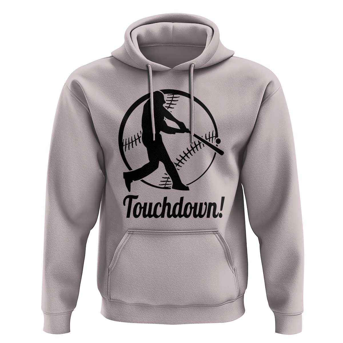 Funny Baseball Hoodie Touchdown Sports Fan Softball Player - Wonder Print Shop