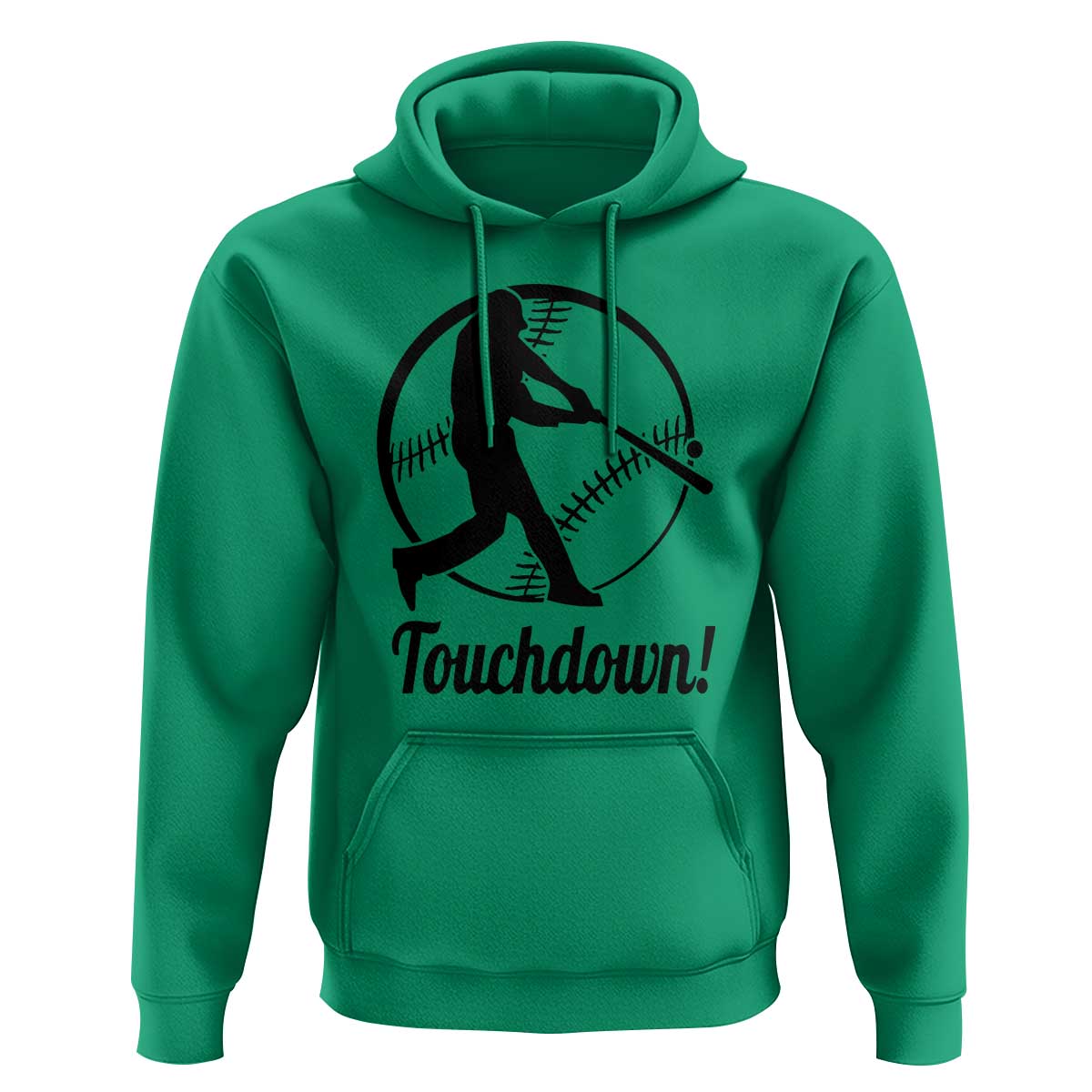 Funny Baseball Hoodie Touchdown Sports Fan Softball Player - Wonder Print Shop