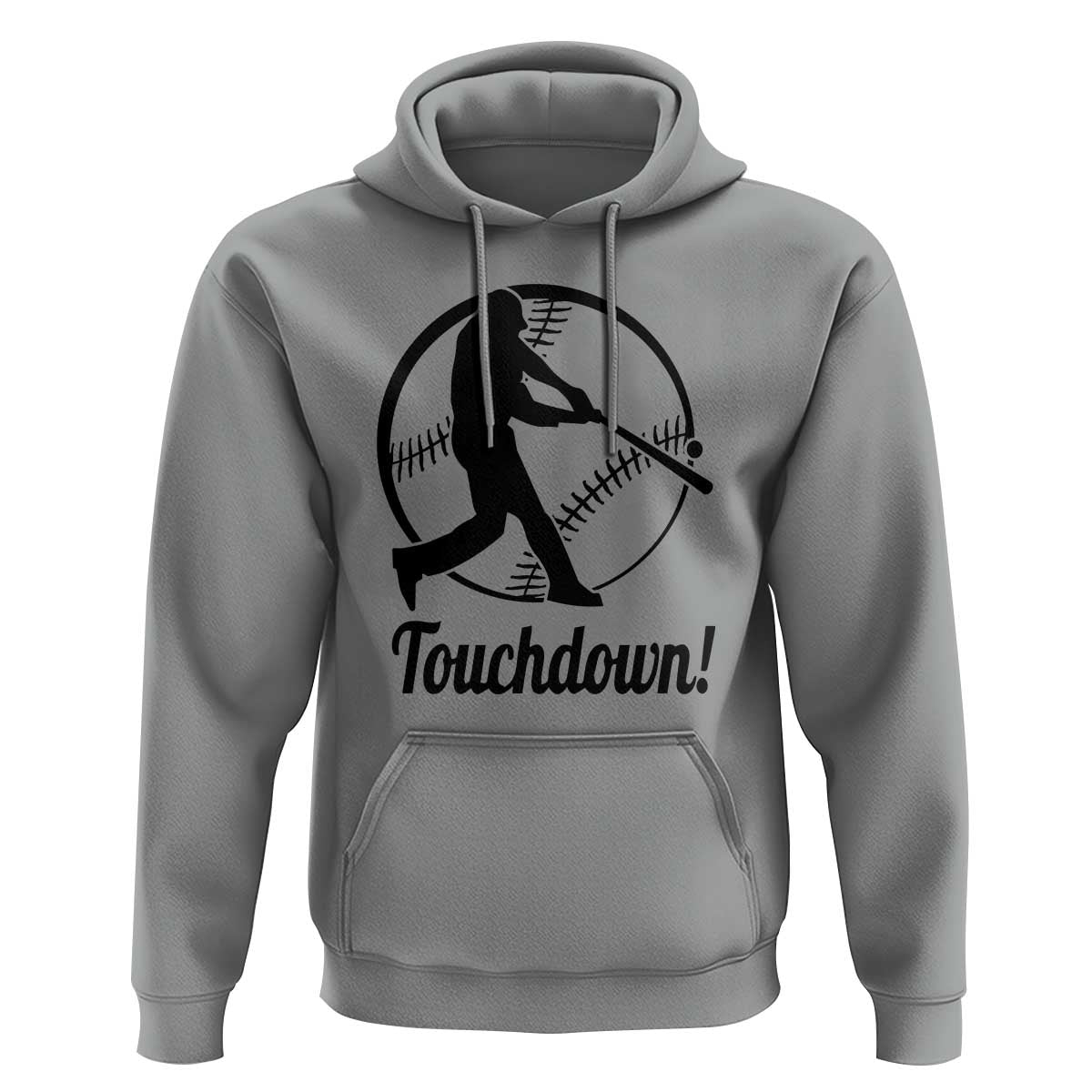 Funny Baseball Hoodie Touchdown Sports Fan Softball Player - Wonder Print Shop