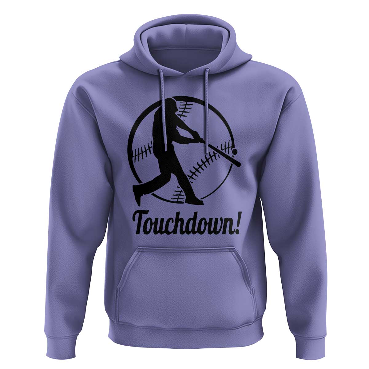 Funny Baseball Hoodie Touchdown Sports Fan Softball Player - Wonder Print Shop