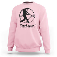 Funny Baseball Sweatshirt Touchdown Sports Fan Softball Player - Wonder Print Shop