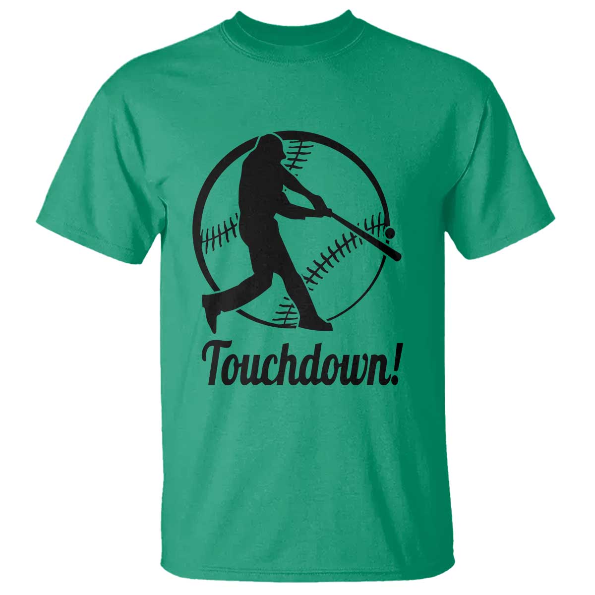 Funny Baseball T Shirt Touchdown Sports Fan Softball Player - Wonder Print Shop