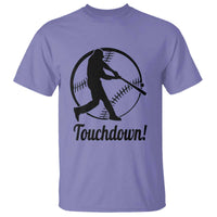 Funny Baseball T Shirt Touchdown Sports Fan Softball Player - Wonder Print Shop