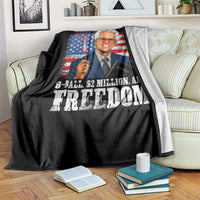 8 Ball 2 Million Dollars And Freedom Throw Blanket Billy Meme Baby 4th of July