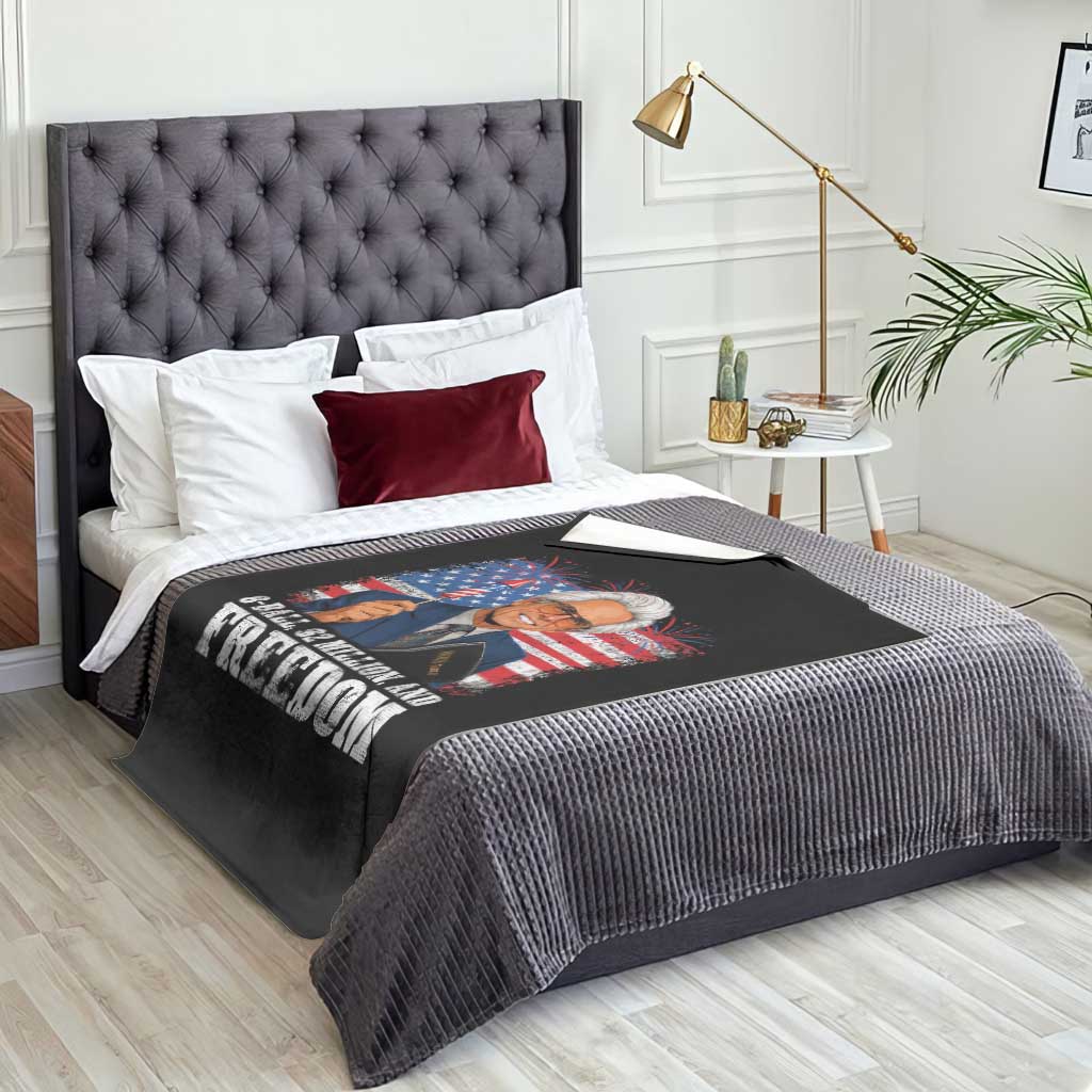 8 Ball 2 Million Dollars And Freedom Throw Blanket Billy Meme Baby 4th of July