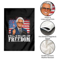 8 Ball 2 Million Dollars And Freedom Garden Flag Billy Meme Baby 4th of July