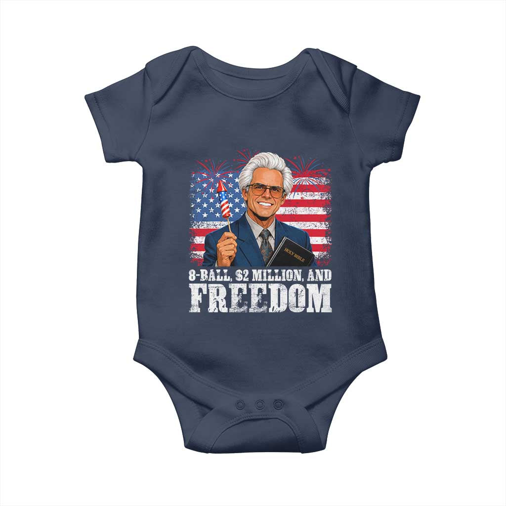 8 Ball 2 Million Dollars And Freedom Baby Onesie Billy Meme Baby 4th of July