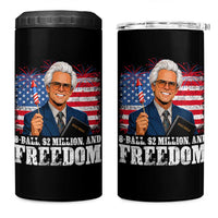 8 Ball 2 Million Dollars And Freedom 4 in 1 Can Cooler Tumbler Billy Meme Baby 4th of July