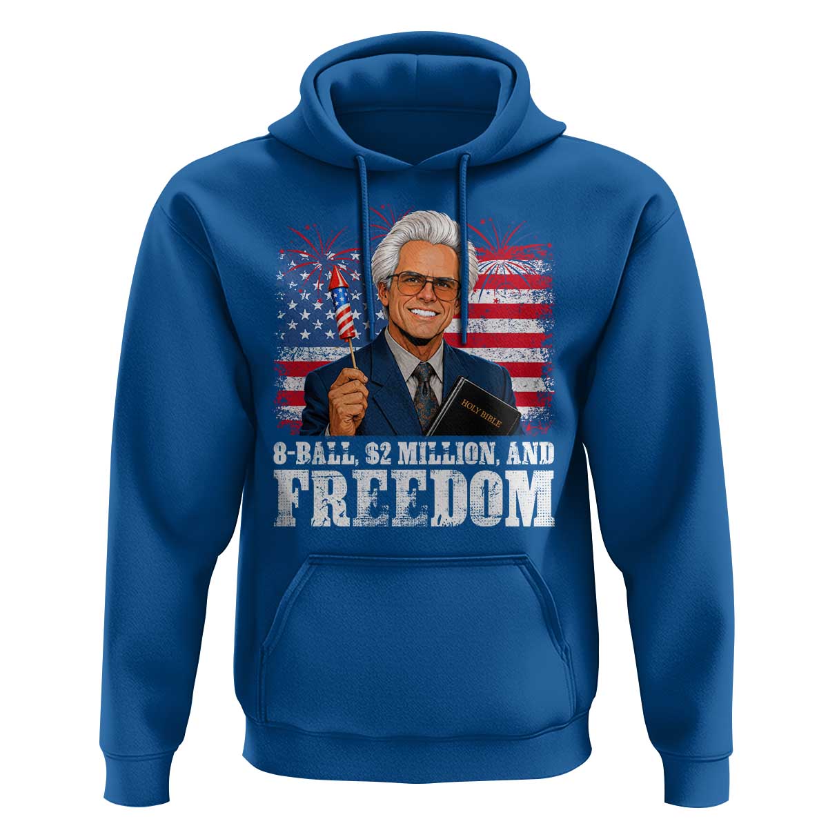 8 Ball 2 Million Dollars And Freedom Hoodie Billy Meme Baby 4th of July